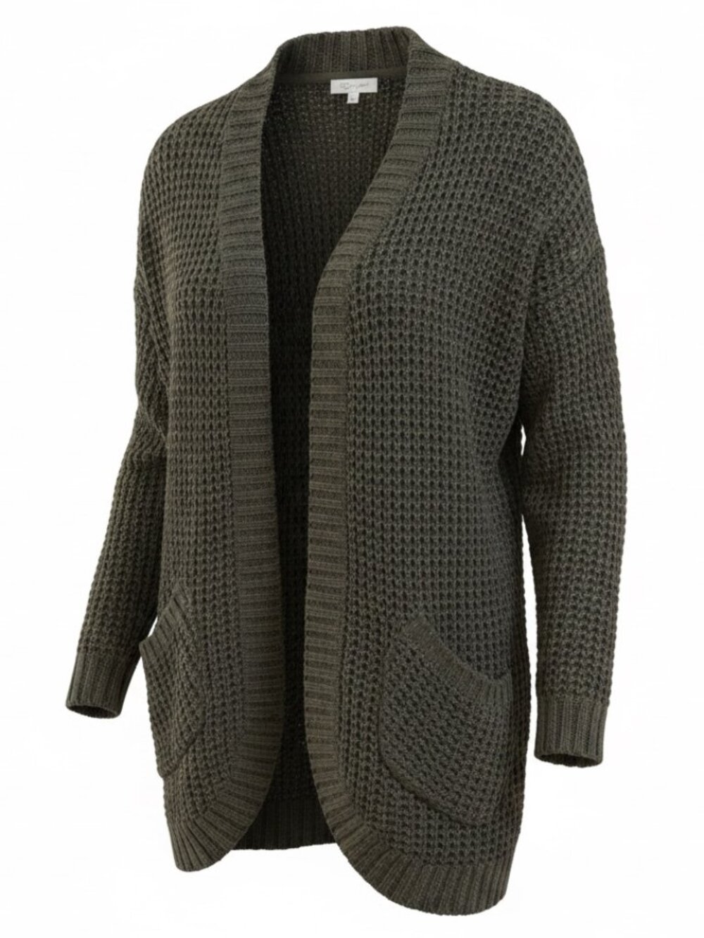 RD Style Montoya Open Cardigan - Size M - Olive/Brown
